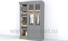 Шкаф двухсекционный для одежды мебель для гардеробной КЛАССИЧЕСКИЙ СТИЛЬ