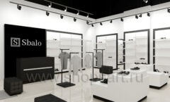 Дизайн интерьера магазина обуви Sbalo ТРК Планета Нептун торговое оборудование ЭЛИТ СТИЛЬ Дизайн 01